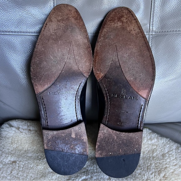 Mezlan Leather Shoes Sz 11.5 M Black Oxford Made in Spain Business Classic Chic main image 5